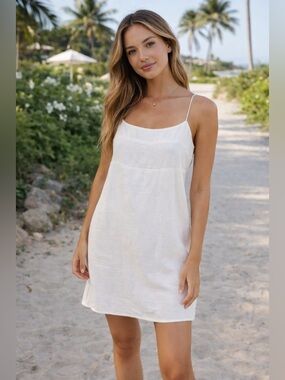 Kendall & Kylie Elegant White Mini Dress XS